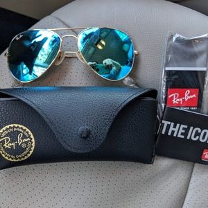 Ray-Ban Blue Mirrored Aviators